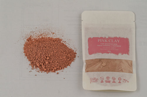 Gentle Pink Clay - Ideal for Sensitive Skin, Tissue Firming and Softening, 30g