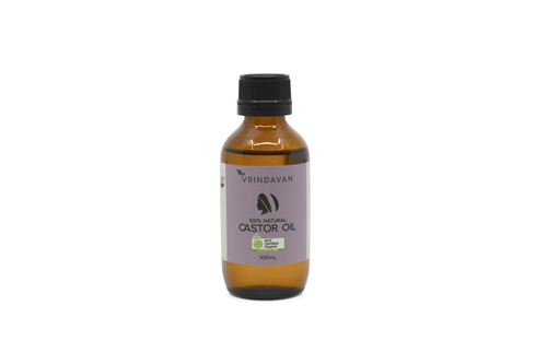 Castor Oil - Certified Organic - 100mL Glass Bottle