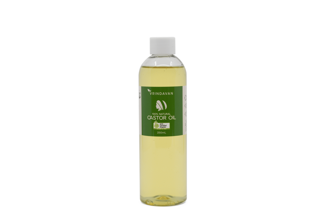 Castor Oil - Certified Organic - 250mL - Hexane Free & Cold Pressed