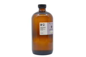 Castor Oil - Certified Organic - 1L - Glass Bottle