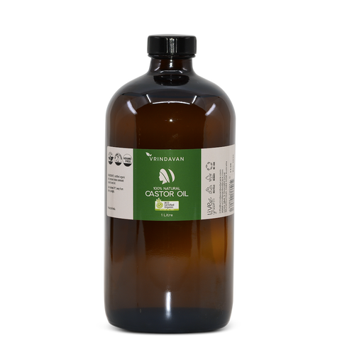 Castor Oil - Certified Organic - 1L - Glass Bottle