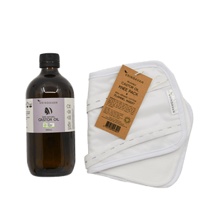 Organic Castor Oil 500mL & Knee Pack Combo