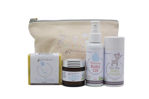 Vrindavan Natural Baby Product Set with Complimentary Baby Product Bag