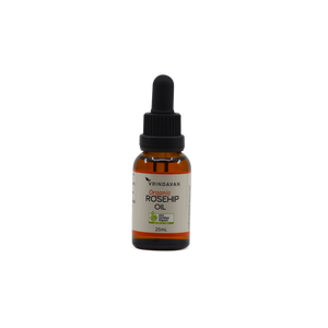Vrindavan Certified Organic Rosehip Oil – Pure, Natural Skin Care, 25mL