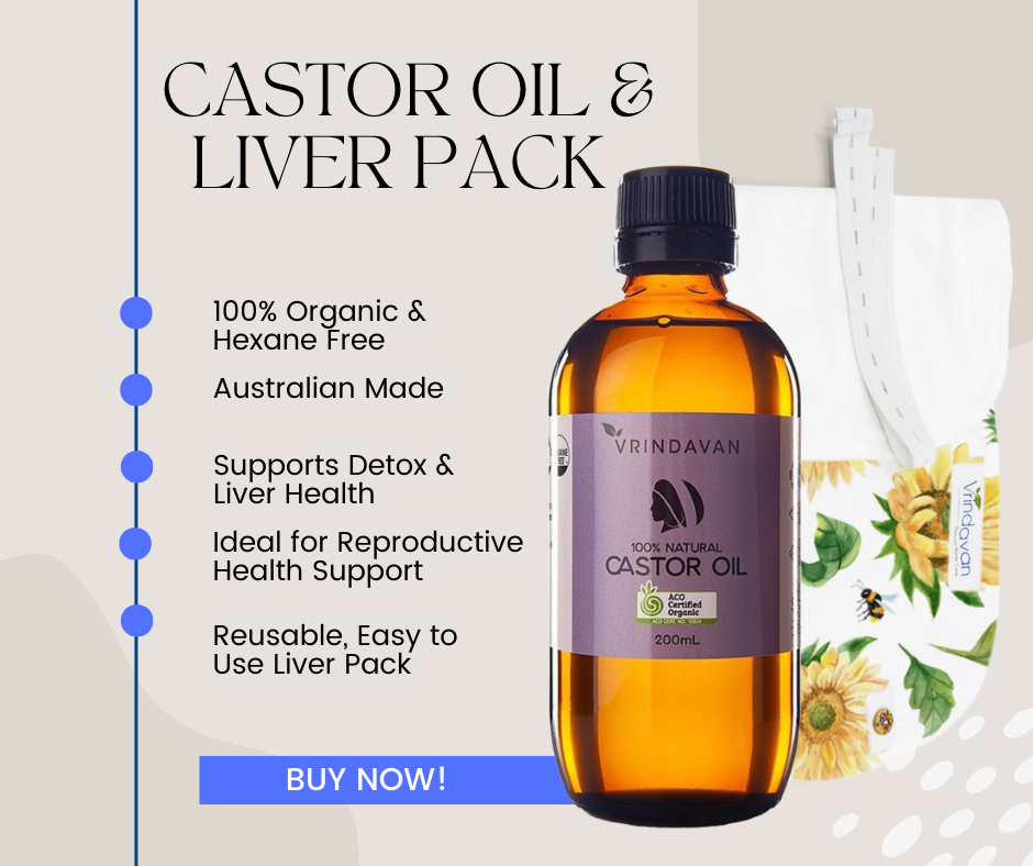 Vrindavan Castor Oil & Liver Pack Combo 200mL - Traditional Wellness Refined
