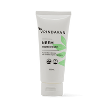 Load image into Gallery viewer, Vrindavan Natural Neem Toothpaste – Organic, SLS &amp; Fluoride-Free, 100mL