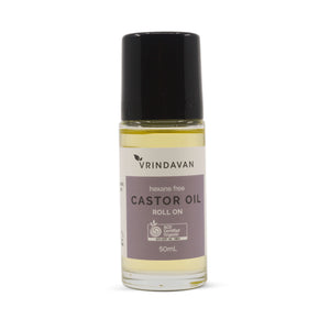 Organic Castor Oil Roll On – 50mL | Hexane Free & Cold Pressed