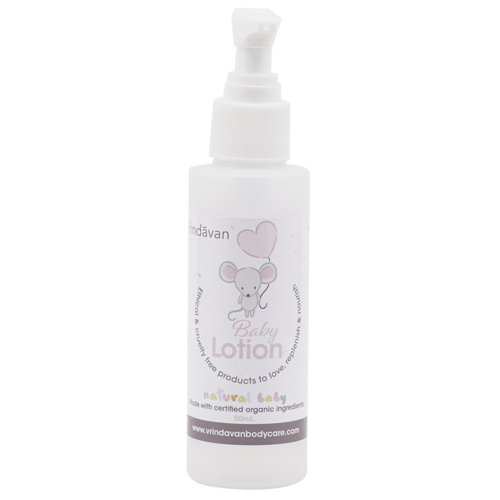 Vrindavan Baby Lotion - Nourish Delicate Skin with 90% Certified Organic Ingredients