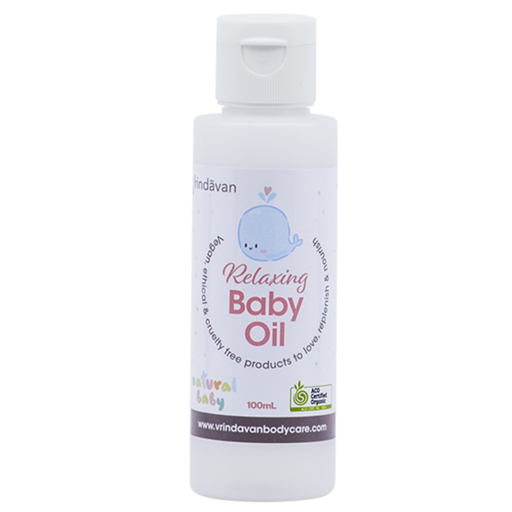 Soothe and Nourish: Vrindavan Certified Organic Relaxing Baby Oil