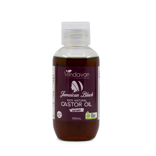 Certified Organic Jamaican Black Castor Oil – Nourishing for Hair and Skin, 100mL