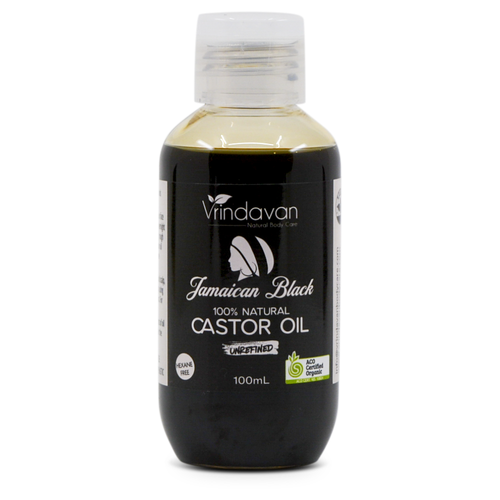 Unrefined Jamaican Black Castor Oil - Extra Dark, Certified Organic, 100mL