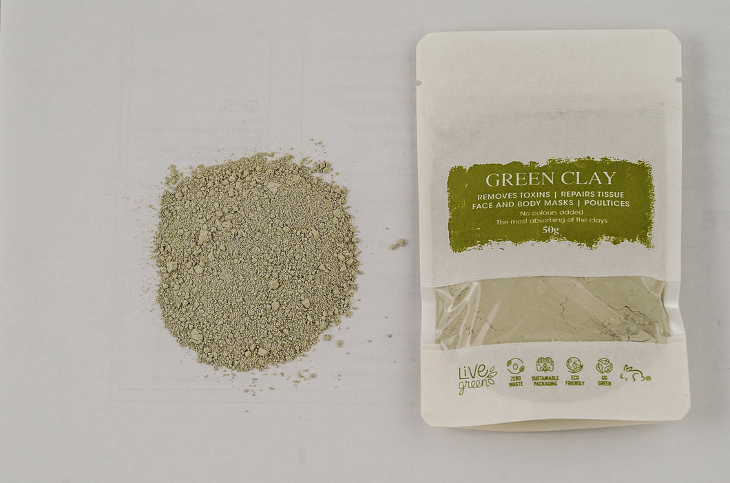 Green Clay Facemask Pack – Natural Skin Detox, 50g