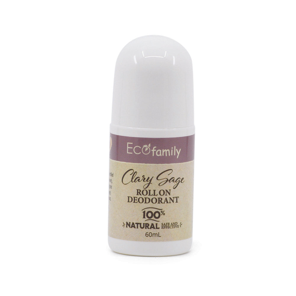 Clary Sage Roll-on Deodorant – Deluxe Eco-Friendly Protection, 60mL