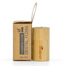 Load image into Gallery viewer, Vrindavan Bamboo Tube Dental Floss – Eco-Friendly, Vegan, and Effective